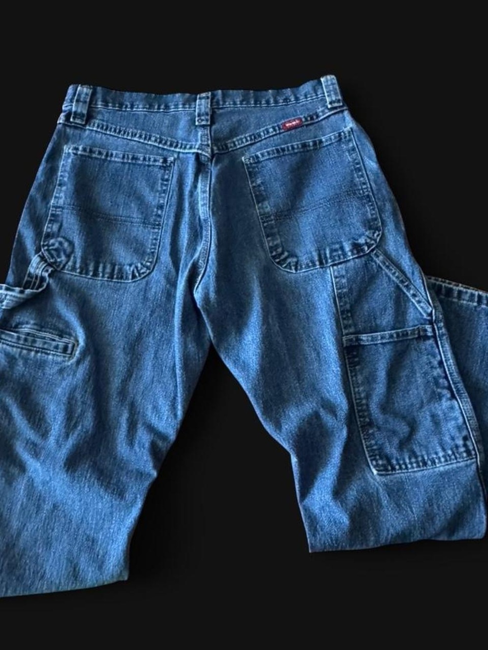 Wrangler Blue Relaxed Carpenter Jeans